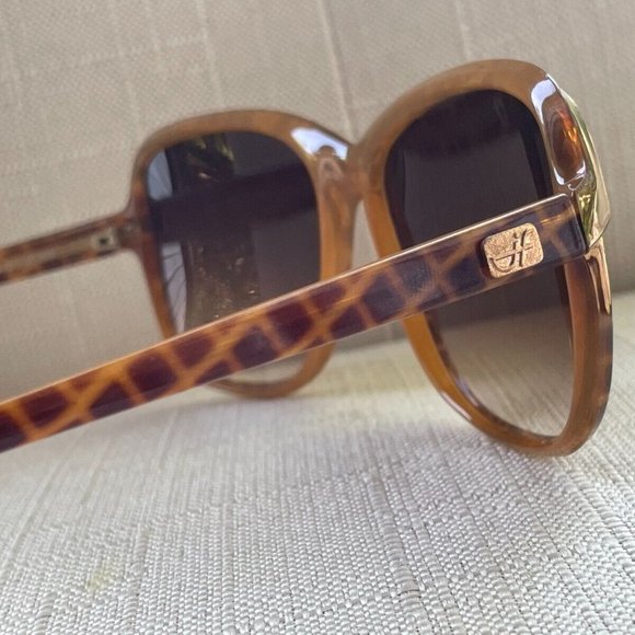 Jacquas Fath Sunglasses Brown Frame Women Eye Wear Shades JF008 Made in France main image 9